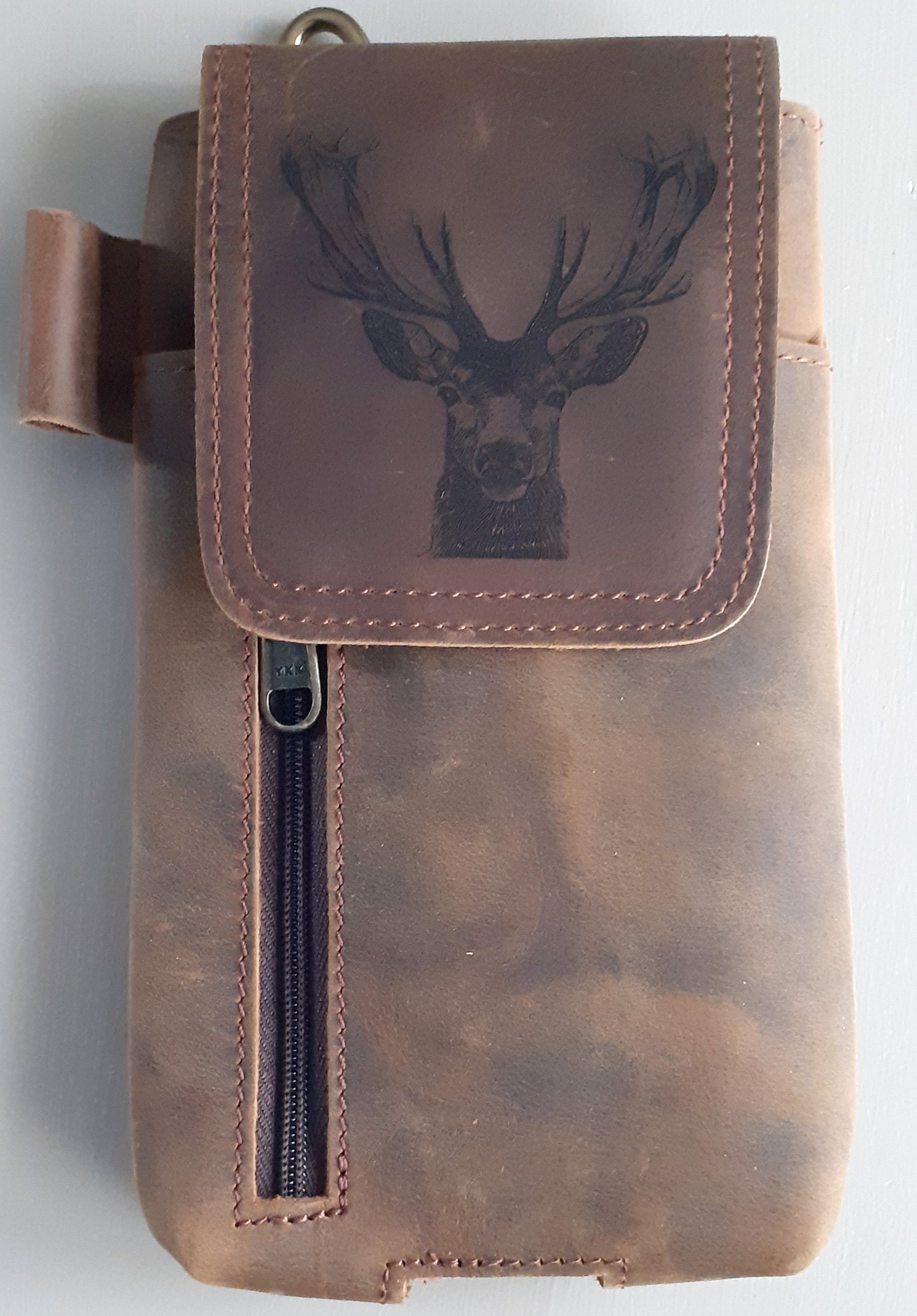 pochette ceinture pour homme motif chevreuil