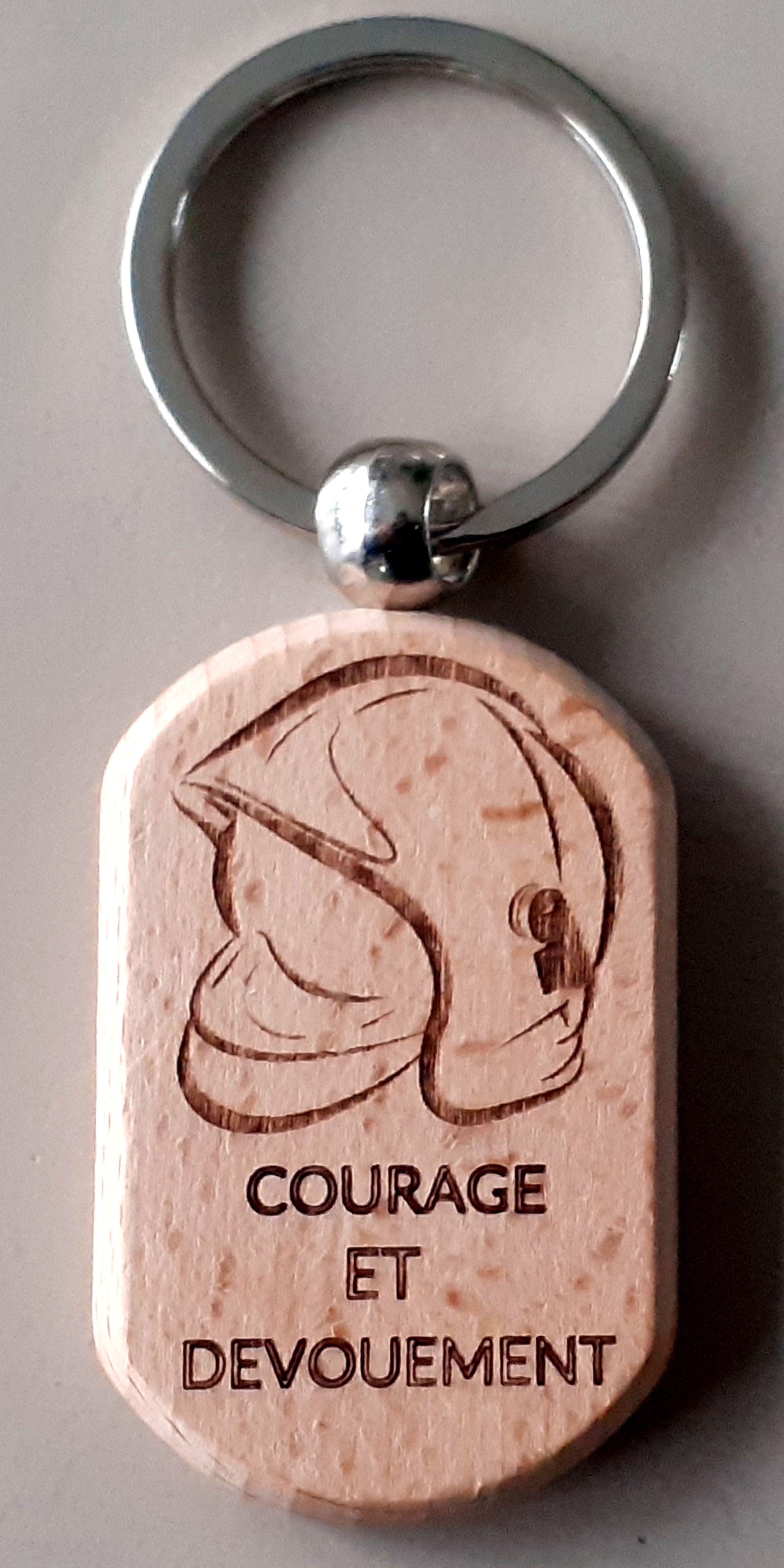 porte clef casque de pompier