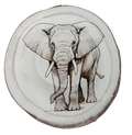 gravure sur bois modele elephant
