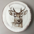 gravure sur bois naturel modele chevreuil