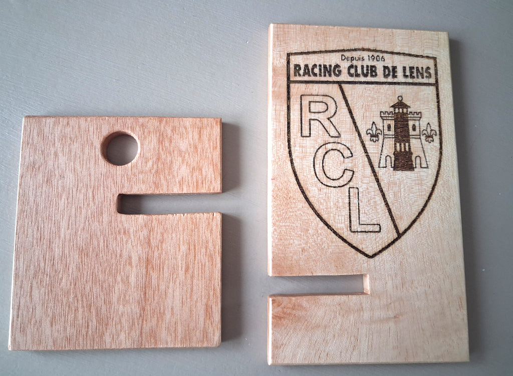 support pour telephone avec logo de foot lens