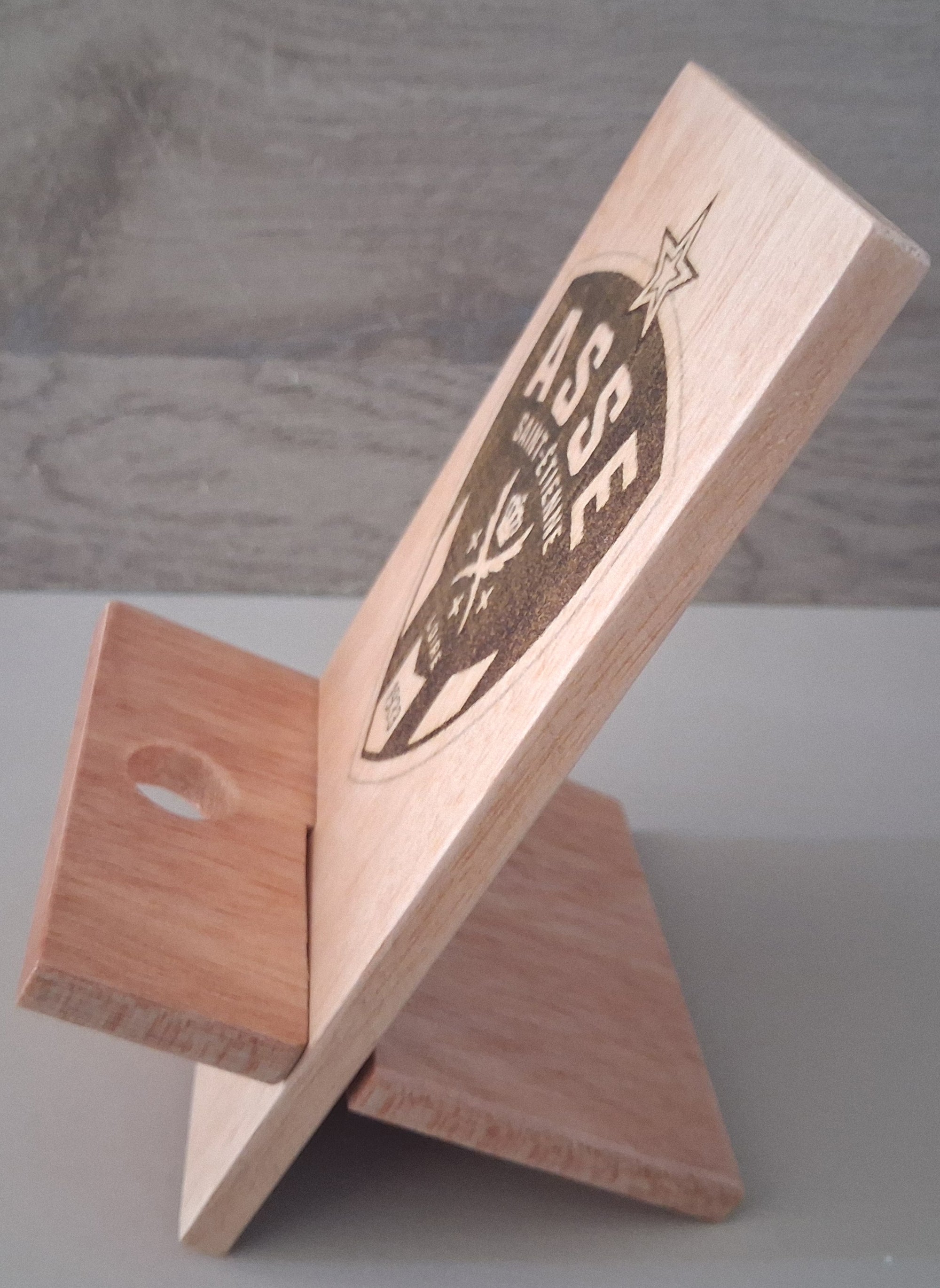 support telephone avec logo st etienne foot