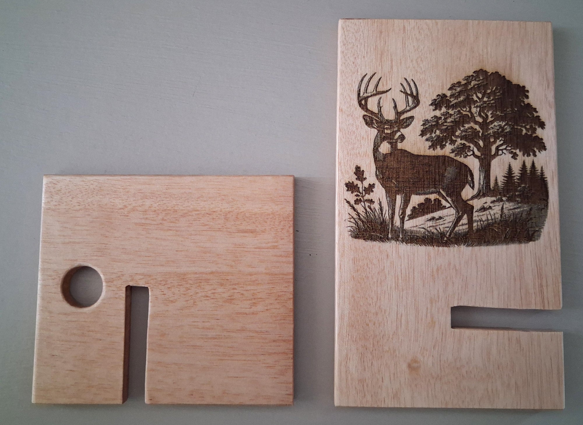 support telephone motif cerf et chasse