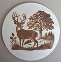 figurine modele du cerf gravé sur bois au laser