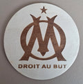 decoration gravée du logo OM