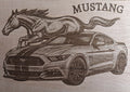 plaque deco mustang
