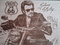 Gravure Johnny Hallyday - Décoration bois 22x17 cm
