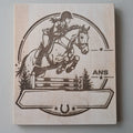 Plaque équitation - Gravure personnalisée