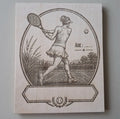 Plaque tennis  femme Gravure personnalisée