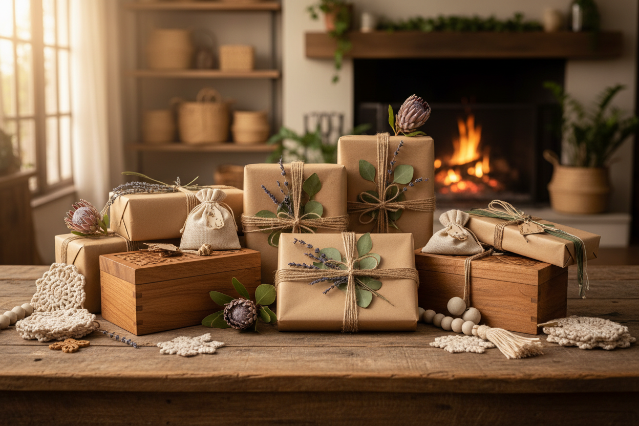 Bannière cadeaux artisanaux