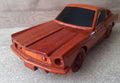 Maquette Ford Mustang 1968 en Bois  - Réplique Voiture Vintage