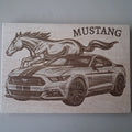 plaque decoration de la mustang