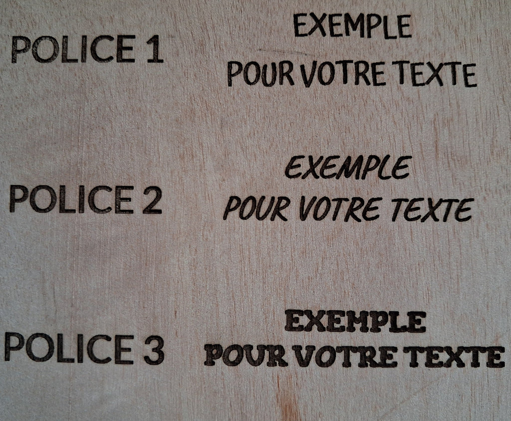 Plaque chasseur - Gravure personnalisée