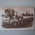 decoration.murale cheval de trait
